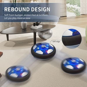 Ballon de football flottant avec lumières LED, buts, jeu d'intérieur pour enfants, garçons, adultes, jouet sportif familial, pare-chocs en mousse, sûr et amusant, alimenté à l'air, cadeau - Product Image 3
