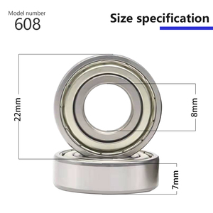 HTMW nitruro de silicio de acero inoxidable para barcos de pesca 605 606 607 608 609 rodamiento de cerámica híbrido - Product Image 3