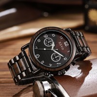 Montre à quartz écologique pour homme avec mouvement à perles, cadran rond de 30 mm, boîtier en alliage de zinc, affichage à aiguilles, bracelet en alliage