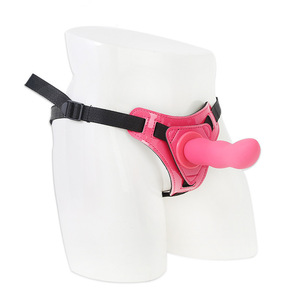 Dildo réaliste en silicone rose avec harnais réglable pour femmes, jouet sexuel pour adultes, matériau souple, pour le flirt - Product Image 1