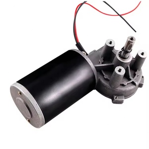 12V 24V 63mm 76mm 60mm Factory Custom DC <b>Worm</b> Gear Motor Different Diameter Size Low Noise Stable Output Motor - Product Image 1