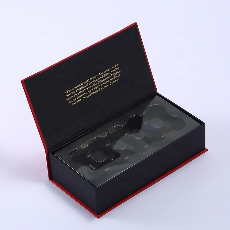 Custom rigid magnetic lid candy chocolate bo<i></i>nbon sweet packaging box with dividers