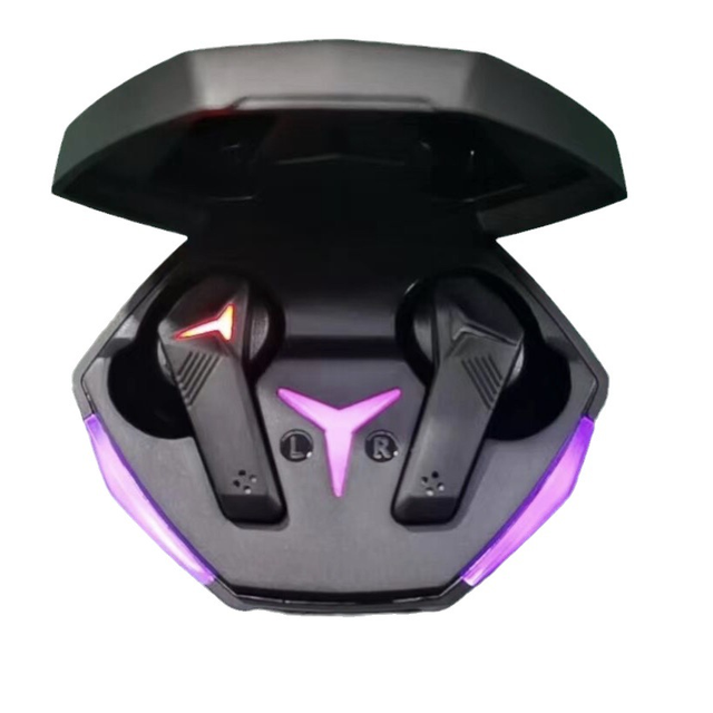 Hot Selling Colorful Light Low Latency BT Headset Headphone in Ear TWS Gaming Earphone T33 Wireless Earbuds