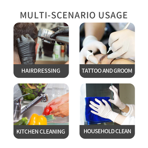 Gants ménagers en latex à usage unique 100 pièces tatouage de coiffure <span class=keywords><strong>Protection</strong></span> des mains gants de travail en caoutchouc sans poudre - Product Image 3