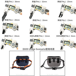 กระเป๋าใส่ขนมสำหรับฝึกสัตว์เลี้ยง D-009 กระเป๋าคาดเอวสำหรับสัตว์เลี้ยงแบบกันน้ำพร้อมหัวเข็มขัดพลาสติกปรับได้ - Product Image 3