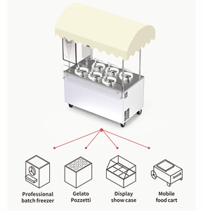 Máquina de Gelato MILES PRO V6, Máquina Todo en Uno para Hacer Helados <span class=keywords><strong>y</strong></span> Gelato, Combinable con Gelato para Exteriores, 6 Sabores - Product Image 2