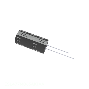 ตัวเก็บประจุ470 uF ESL477M063AK1AA 105C ผ่านรูอลัมผ่านรูแบบดั้งเดิม - Product Image 1