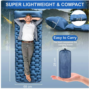 Kasur Angin Berkualitas Tinggi Model Baru, Kasur Angin Otomatis Mengembang Dengan Bantal - Product Image 2