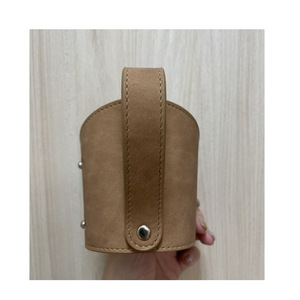ปลอกแก้วชานมหนังแท้ไต้หวัน, ที่วางแก้วกาแฟ, ปลอกแก้วเครื่องดื่มขนาด 500 มล., ปลอกหนังกันความร้อน - Product Image 5