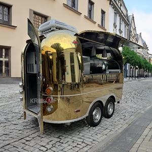 Chariot mobile de livraison et de vente de hot-dogs, kiosque, remorque à hamburgers, van de vente, caravane de restauration rapide, camion de crème glacée - Product Image 6