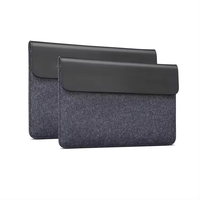 Vente chaude Notebook Computer Case Feutre Laptop Bag Sleeve Pouch Notebook Computer Document Case Pouch Avec Housse En Cuir