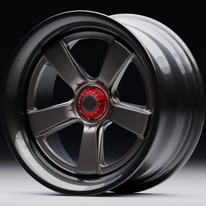 Rines de Fibra de Carbono de Dos Piezas con Bloqueo Central, Rines Personalizados para Automóviles de Pasajeros de 18-24 Pulgadas para Lamborghini Aston Martin - Product Image 5