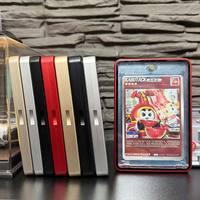 Porte-cartes magnétique en aluminium de qualité supérieure à une touche |   Coque de protection multicolore pour l'affichage et la collection de cartes à collectionner