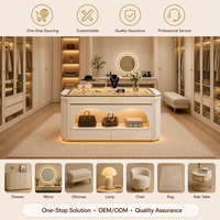 Lemari Pajang Perhiasan Modern E0 Kayu Lapis 6 Laci Dimensi Sesuai Pesanan Finishing Cat Panggang Dikirim Unit Lengkap Kamar Tidur Ritel