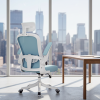 Chaise de bureau en maille au design moderne et à dossier haut Mobilier de bureau Chaise ergonomique Chaise de direction multifonction Cadeira De Escritorio