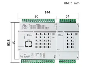 Дистанционные клеммные устройства ARTU100-KJ8 Acrel, установка рельса с RS485, связь 8DI/8DO