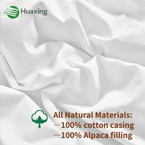 All-Season Hypoallergenic Thermal Control 100% Alpaca Wool Fill Natural Sustainable Down Alternative Duvet Comforter