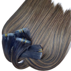 Extensiones de Cabello con Clip de Calidad Lujosa para Venta al por Mayor, 100% Cabello Humano Remy, Cabeza Completa, Color Balayage <span class=keywords><strong>2</strong></span>/<span class=keywords><strong>6</strong></span>/<span class=keywords><strong>2</strong></span> - Product Image 4