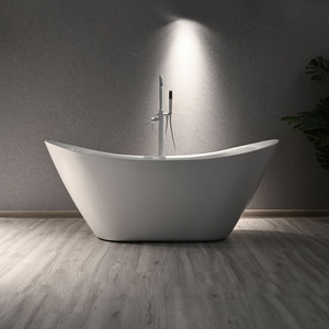 Vente directe d'usine moderne <span class=keywords><strong>nordique</strong></span> 1.8m acrylique Art baignoire autoportante baignoire pour salle de <span class=keywords><strong>bain</strong></span> pour hôtel SPA projets - Product Image 2