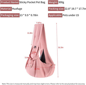 Free sample High Quality <b>Black</b> Eco-friendly <b>Small</b> Animals Polyester Zipper Quadrate Dog Carrier Pet <b>Bag</b> Sling Carrier - Product Image 2
