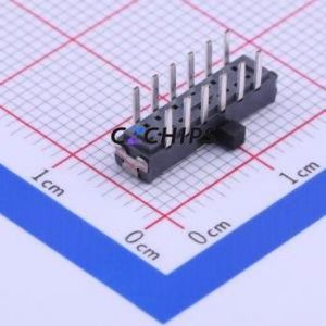 SK-3268D-L1 Slide Switch Through hole Component (THT) Switch Double Pole Double Throw Rectangle Pin Header PC Pin 15mm - Product Image 2