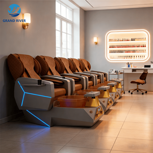 Mobili da salone di lusso moderno europeo con schienale alto piede Spa sedia trono Manicure Pedicure ChairsPopular - Product Image 3