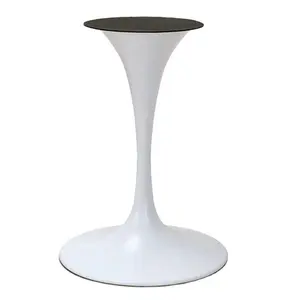 Gamba da tavolo elegante con base a tulipano di colore bianco