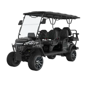 Cheap Luxury 6 Seater Low Speed Vehicle 4 Wheel Drive Push Electric Street Legal Golf Cart For Sale