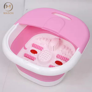 Masseur électrique portatif de bain de station thermale de pied avec la fonction ionique de désintoxication, grand baquet pliable de soaker de pied pour le salon de soins à domicile et de clou - Product Image 1