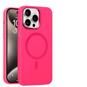 Coque Magnétique en Silicone Liquide Pour iPhone 15 Pro Max, <span class=keywords><strong>IPone</strong></span> 14 Pro Max <span class=keywords><strong>13</strong></span> <span class=keywords><strong>12</strong></span>, avec Cadre Métallique de Lentille Pour IPhones 15 Pro Max - Product Image 6