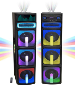 2.0 Home Tower <b>Speaker</b> System With Super Sound Multi-Function Subwoofer Battery-Powered Made of Metal Plastic Stereo 2.0 Tower S - Product Image 4