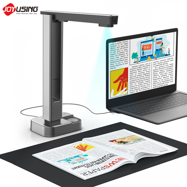 Joyusing Desktop Overhead Book Scanner, High-Speed Multi-Functional Smart Scanner for Educational and Office Use