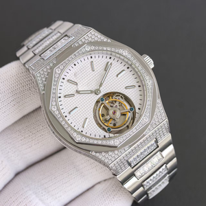 Montre mécanique de luxe à double fuseau horaire avec cristal saphir de qualité supérieure, montre automatique pour homme d'affaires, Pateks - Product Image 2