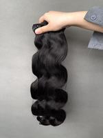 Vente chaude Super Double Drawn Body Wave Paquets de Cheveux Indiens Vierges Bruts Couleur Naturelle