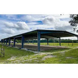 Prefab Indoor/outdoor Riding Arenas / Prefab Steel Riding Area