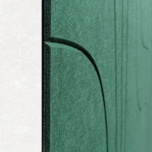 Panneaux acoustiques muraux 3D, design personnalisé, feutre PET |   NRC 0.85 Insonorisant, classe <span class=keywords><strong>de</strong></span> résistance au feu B1, pour studio, bureau, <span class=keywords><strong>cinéma</strong></span> - Product Image 5