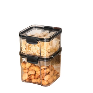 4 <b>Pack</b> 24 PCS <b>Large</b> PET Injection Molded Sealed Air Tight Eco-Friendly Multi-functional Food Storage Containers Freshness - Product Image 1