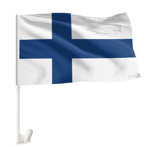 Drapeau de voiture de <span class=keywords><strong>finlande</strong></span> personnalisé, Kazakhstan, allemagne, inde, Philippines, fenêtre, poteau mobile personnalisé avec poteau de drapeau - Product Image 1