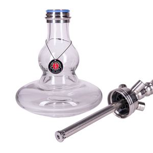 El Mejor Set de Hookah Alemán con Base de Vidrio Grande, Acero Inoxidable 304, Accesorios para <span class=keywords><strong>Shisha</strong></span> y <span class=keywords><strong>Tabaco</strong></span>, Amy-SS40.01-TR - Product Image 3