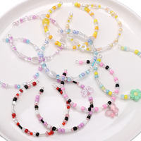 Kit de fabrication de bijoux DIY à 15 compartiments, perles de verre multicolores de 4 mm et perles tubulaires, coffret pour artisanat et colliers