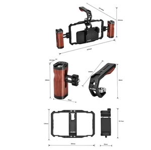 Tốt nhất bán YELANGU lw101vlogging phát sóng trực tiếp điện thoại thông minh video Giàn Khoan xử lý ổn định Bộ dụng cụ video Bộ dụng cụ chiếu sáng - Product Image 6