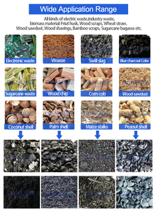 Horno de Carbonización de Cáscara de Nuez, Máquina de Producción de Carbón Vegetal, Horno Rotatorio - Product Image 3