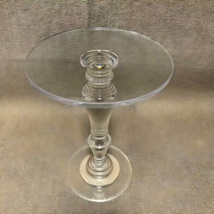 Table d'appoint ronde en acrylique <span class=keywords><strong>style</strong></span> <span class=keywords><strong>colonne</strong></span> romaine OEM/ODM, personnalisable, avec étagère à magazines de haute qualité pour salon, maison, balcon - Product Image 4