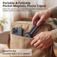 Support pliable pour ordinateur portable avec support magnétique pour téléphone N52, support portable en aluminium pour ordinateur portable/iPad/tablette pour la maison et le bureau