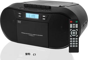 Boombox portable personnalisé avec lecteur <span class=keywords><strong>CD</strong></span>, enregistreur <span class=keywords><strong>cassette</strong></span>, télécommande, <span class=keywords><strong>radio</strong></span> FM, lecteur audio BT - Product Image 3
