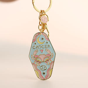 Vente en gros Zodiac Motel Porte-clés Anniversaire Mois Zodiaque Cadeau Boho Horoscope Porte-clés - Product Image 6