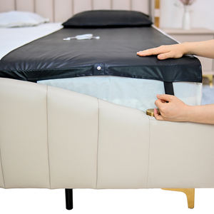 Matras tempat tidur Drop Shipping, menyesuaikan Grounding konduktif, kasur kulit PU hitam 68*132cm, perlindungan radiasi EMF ESD bersirkulasi - Product Image 5