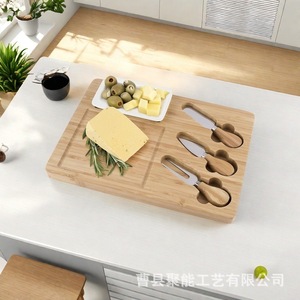 เขียงไม้ไผ่พร้อมชุดมีด 32.39 x 23.5 ซม. สำหรับเสิร์ฟและหั่นชีส - Product Image 3