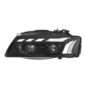 Conjunto de Faros Delanteros para A5 08-11, Estilo RS5 Modificado, Luz Diurna LED, Señal de Giro Dinámica, Lente de 12V, Faros LED de 12V - Product Image 1