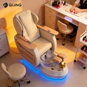 <span class=keywords><strong>Chaise</strong></span> de pédicure électrique de salon de manucure de nouvelle conception avec pompe de drainage de massage, couleur et logo personnalisables pour salon de manucure - Product Image 6